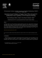 Simulation Based Validation of Supply Chain Effects through ICT enabled Real-time-capability in ETO Production Planning