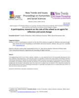 A participatory research on the role of the school as an agent for reflection and social change