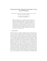 Repairing Socially Aggregated Ontologies Using Axiom Weakening