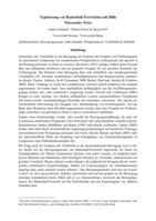 Typisierung von Basketball-Freiwürfen mit Hilfe Neuronaler Netze