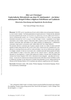 Miei cari Christiagn! Gadertalische Hirtenbriefe aus dem 19. Jahrhundert - ein bisher unbekanntes Beispiel frühen religiösen Schrifttums auf Ladinisch. Historische Einordnung und linguistische Beschreibung