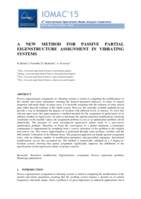 A new method for passive partial eigenstructure assignment in vibrating systems
