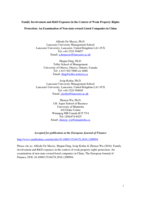 Family involvement and R&D expenses in the context of weak property rights protection: An examination of non-state-owned listed companies in China