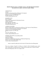 Profitability goals, control goals, and the R&D investment decisions of family and nonfamily firms