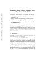 Block Variants of the COCG and COCR Methods for Solving Complex Symmetric Linear Systems with Multiple Right-Hand Sides