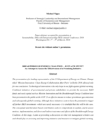 Breakthrough Energy Coalition: Just a PR Stunt? An Attempt to Assess the Effectiveness of a Promising Initiative