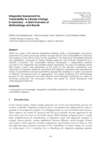 Integrated Assessment for Vulnerability to Climate Change in Germany: A Brief Overview of Methodology and Results