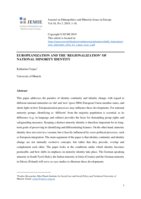 Europeanization and the ‘Regionalization’ of National Minority Identity