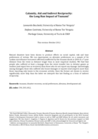 Disaster, Aid, and Preferences: The Long-run Impact of the Tsunami on Giving in Sri Lanka