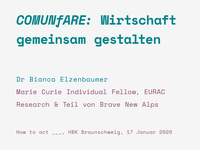 COMUNfARE: making alpine economies together