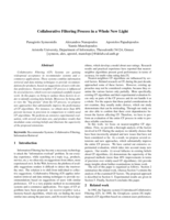 Collaborative filtering process in a whole new light