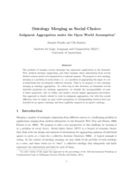 Ontology merging as social choice: Judgment aggregation under the open world assumption