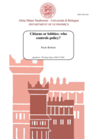 Citizens or lobbies: who controls policy?