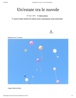 Un’estate tra le nuvole