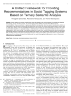 A unified framework for providing recommendations in social tagging systems based on ternary semantic analysis