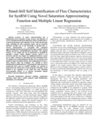 Stand-still self identification of flux characteristics for SynRM using novel saturation approximating function and multiple linear regression