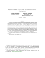 Optimal Portfolio Choice under Decision-Based Model Combinations