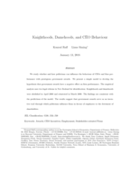 Knighthoods, damehoods, and CEO behaviour