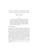 Existence, multiplicity and stability of endemic states for an age-structured S-I epidemic model