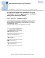 An industrial educational laboratory at Ducati Foundation: narrative approaches to mechanics based upon continuum physics