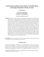 Gravity-Superconductors Interactions as a Possible Means to Exchange Momentum with the Vacuum