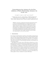 Generating Preview Instances for the Face Validation of Entity-Relationship Schemata: The Acyclic Case