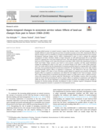 Spatio-temporal changes of ecosystem service values: Effects of land-use changes from past to future (1860-2100)