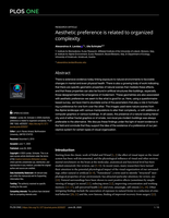 Aesthetic preference is related to organized complexity