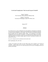 Growth and unemployment: Short-run and long-run tradeoffs