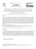 Cross-border public transport as a driver for tourism in the Alps