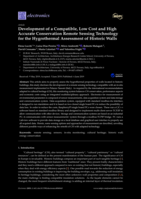 Development of a Compatible, Low Cost and High Accurate Conservation Remote Sensing Technology for the Hygrothermal Assessment of Historic Walls
