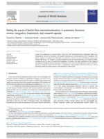 Riding the waves of family firm internationalization: A systematic literature review, integrative framework, and research agenda
