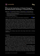 What Are the Implications of Climate Change for Retrofitted Historic Buildings? A Literature Review