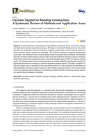 Decision Support in Building Construction: A Systematic Review of Methods and Application Areas