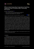 Actors in Social Agriculture Cooperatives, combatting organized crime in Southern Italy: Cultivating the Ground
