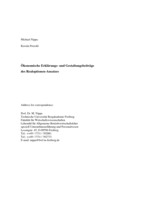 Ökonomische Erklärungs -und Gestaltungsbeiträge des Realoptionen-Ansatzes