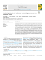 Functional spatial units are fundamental for modelling ecosystem services in mountain regions