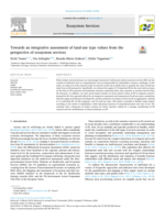 Towards an integrative assessment of land-use type values from the perspective of ecosystem services
