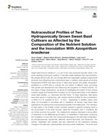 Nutraceutical Profiles of Two Hydroponically Grown Sweet Basil Cultivars as Affected by the Composition of the Nutrient Solution and the Inoculation With Azospirillum brasilense