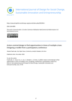 Action-centred design to find opportunities in times of multiple crises: Designing a toolkit from a participatory conference