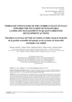 Terraced viticulture of the Cembra Valley in Italy: towards the inclusion of sustainable landscape management in quality-oriented development actions