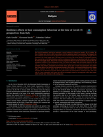 Resilience effects in food consumption behaviour at the time of Covid-19: perspectives from Italy