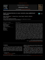 Spatial anomaly detection in sensor networks using neighborhood information