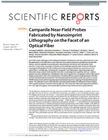 Campanile Near-Field Probes Fabricated by Nanoimprint Lithography on the Facet of an Optical Fiber