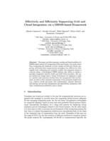 Effectively and Efficiently Supporting Grid and Cloud Integration via a DBMS-based Framework