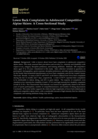 Lower back complaints in adolescent competitive alpine skiers: A cross-sectional study