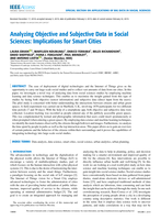Analyzing Objective and Subjective Data in Social Sciences: Implications for Smart Cities