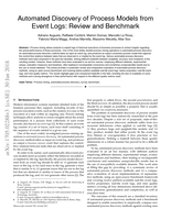 Automated Discovery of Process Models from Event Logs: Review and Benchmark