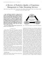 A Review of Predictive Quality of Experience Management in Video Streaming Services