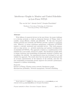 Interference graphs to monitor and control schedules in low-power WPAN